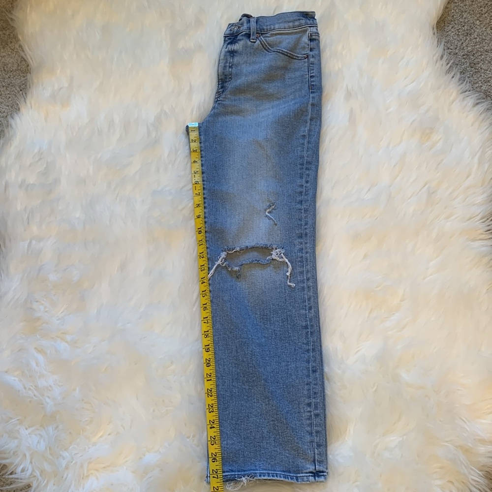 Express Straight Ankle High Rise Jeans Size 6L - Picture 9 of 16